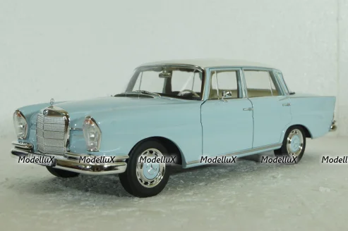 Mercedes 220S, W111, 1965, light blue, 183920, Norev 1:18