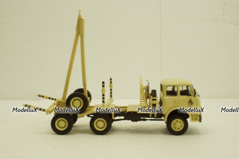 Маз-509А лесовоз 1984 бежевый, Н715, Наш Автопром 1:43
