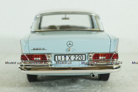 Mercedes 220S, W111, 1965, light blue, 183920, Norev 1:18