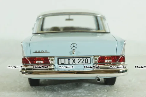 Mercedes 220S, W111, 1965, light blue, 183920, Norev 1:18