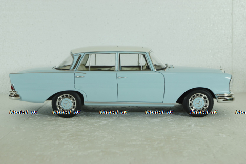 Mercedes 220S, W111, 1965, light blue, 183920, Norev 1:18