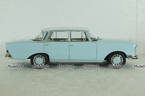 Mercedes 220S, W111, 1965, light blue, 183920, Norev 1:18