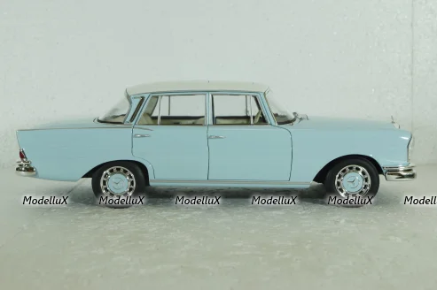 Mercedes 220S, W111, 1965, light blue, 183920, Norev 1:18