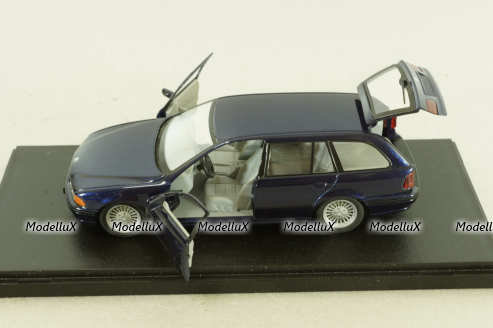BMW 520i Touring (E39) 1995, dark blue, Schuco 1:43