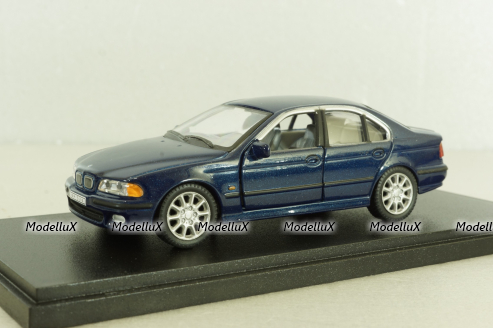 BMW 528i sedan (E39) 1995 blue, Schuco 1:43