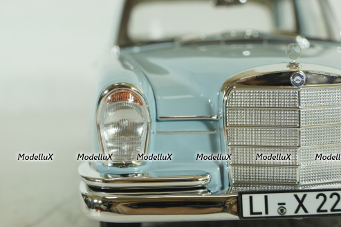 Mercedes 220S, W111, 1965, light blue, 183920, Norev 1:18