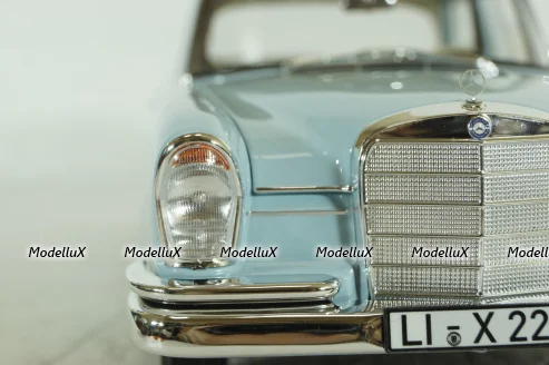 Mercedes 220S, W111, 1965, light blue, 183920, Norev 1:18