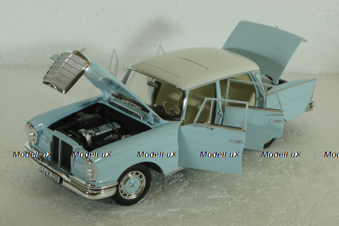 Mercedes 220S, W111, 1965, light blue, 183920, Norev 1:18