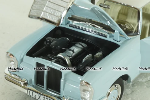 Mercedes 220S, W111, 1965, light blue, 183920, Norev 1:18