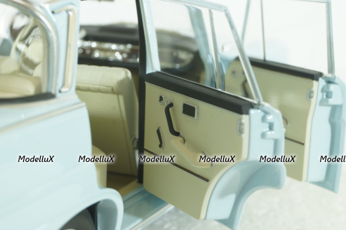 Mercedes 220S, W111, 1965, light blue, 183920, Norev 1:18