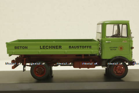 Mercedes LP608 kipper, Lechner Beton, green, 450351500, Schuco 1:43