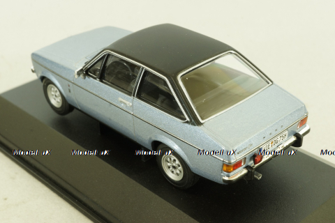 Ford Escort MK2 1.3 Ghia, Silver, WA12607B, Vanguards 1:43