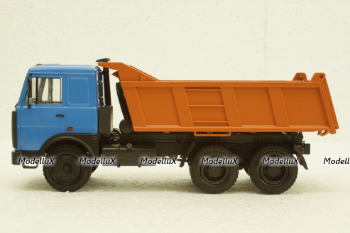 Маз-5516 Самосвал 1994г, синий/оранжевый, Н711, Наш Автопром 1:43