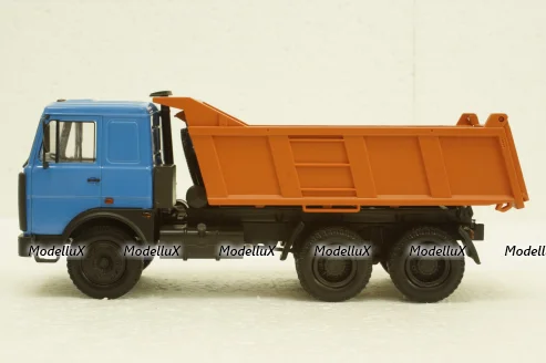 Маз-5516 Самосвал 1994г, синий/оранжевый, Н711, Наш Автопром 1:43