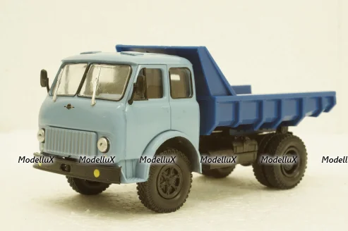 Маз-503 самосвал, 1963г голубой/синий, Н981, Наш Автопром 1:43