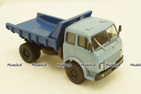 Маз-503 самосвал, 1963г голубой/синий, Н981, Наш Автопром 1:43