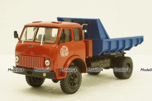 Маз-507 самосвал, 1963г красный/синий, Н986, Наш Автопром 1:43