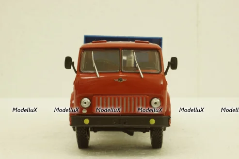 Маз-507 самосвал, 1963г красный/синий, Н986, Наш Автопром 1:43