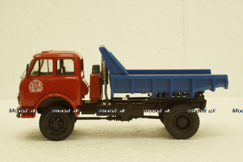 Маз-507 самосвал, 1963г красный/синий, Н986, Наш Автопром 1:43