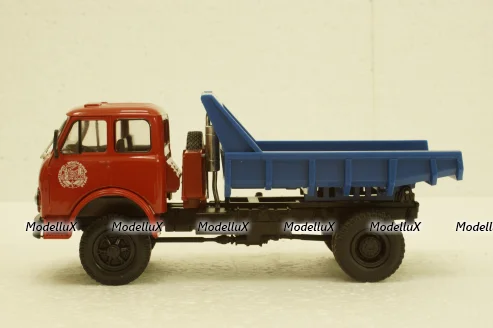 Маз-507 самосвал, 1963г красный/синий, Н986, Наш Автопром 1:43