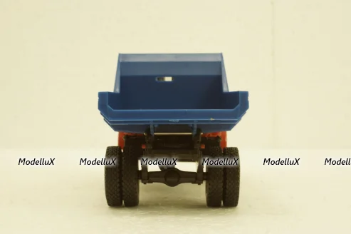Маз-507 самосвал, 1963г красный/синий, Н986, Наш Автопром 1:43
