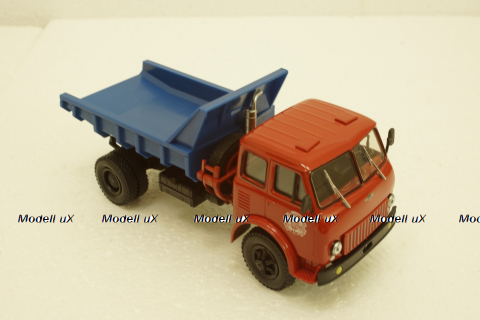 Маз-507 самосвал, 1963г красный/синий, Н986, Наш Автопром 1:43