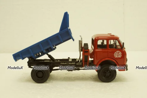 Маз-507 самосвал, 1963г красный/синий, Н986, Наш Автопром 1:43