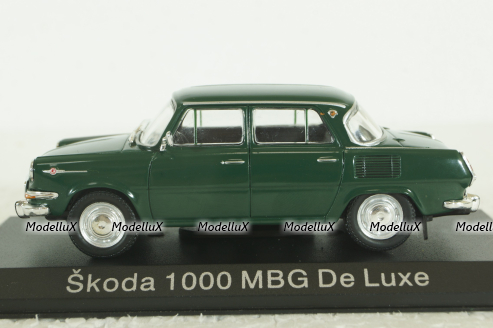Skoda 1000 MBG De Luxe, blue, KALEIDOSKOP SKODA (DeAgostini) 1:43