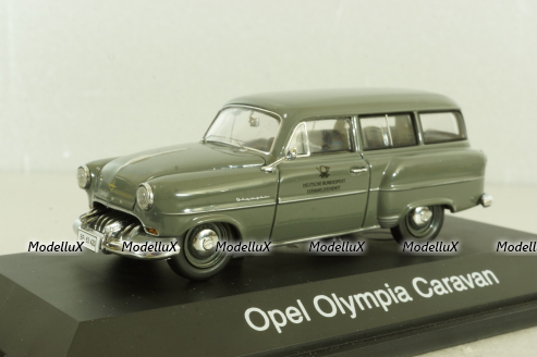 Opel Olympia Caravan "Deutsche Bundespost" 1953, grey, Schuco 1:43