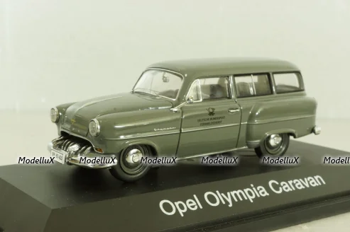 Opel Olympia Caravan "Deutsche Bundespost" 1953, grey, Schuco 1:43