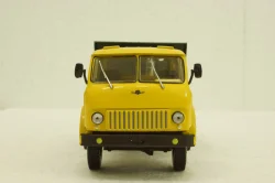 Маз-509Б самосвал, 1962г желтый/зеленый, Н721, Наш Автопром 1:43