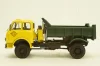 Маз-509Б самосвал, 1962г желтый/зеленый, Н721, Наш Автопром 1:43