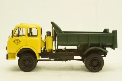 Маз-509Б самосвал, 1962г желтый/зеленый, Н721, Наш Автопром 1:43