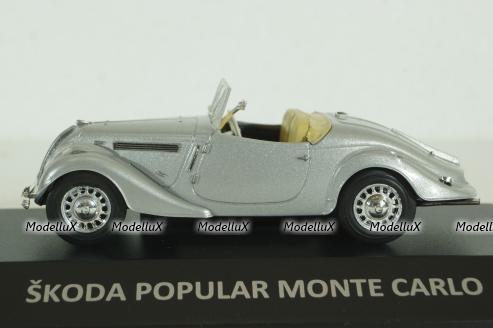 Skoda Popular Monte Carlo, silver, KALEIDOSKOP SKODA (DeAgostini) 1:43