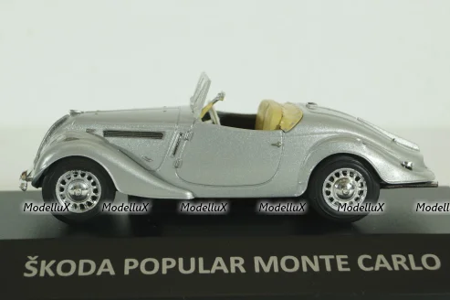 Skoda Popular Monte Carlo, silver, KALEIDOSKOP SKODA (DeAgostini) 1:43