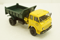 Маз-509Б самосвал, 1962г желтый/зеленый, Н721, Наш Автопром 1:43