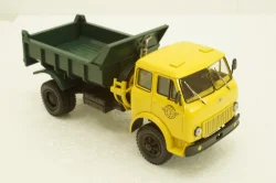 Маз-509Б самосвал, 1962г желтый/зеленый, Н721, Наш Автопром 1:43