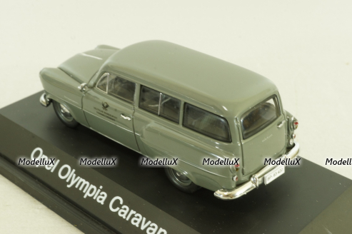 Opel Olympia Caravan "Deutsche Bundespost" 1953, grey, Schuco 1:43