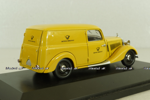 Opel Rekord  (B) Caravan "Deutsche Bundespost" 1965, yellow, Minichamps 1:43