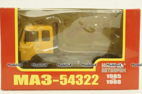 Маз-54322 тягач 1985г, желтый, Н793, Наш Автопром 1:43