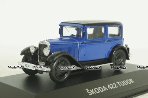 Skoda 422 Tudor, blue/black, KALEIDOSKOP SKODA (DeAgostini) 1:43