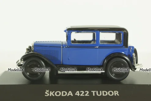 Skoda 422 Tudor, blue/black, KALEIDOSKOP SKODA (DeAgostini) 1:43