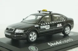 Skoda Superb, Taxi, black, 143ABXbl, Abrex 1:43