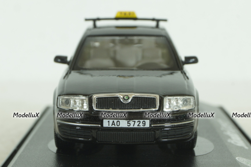 Skoda Superb, Taxi, black, 143ABXbl, Abrex 1:43