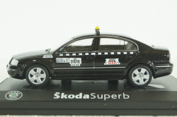 Skoda Superb, Taxi, black, 143ABXbl, Abrex 1:43