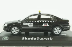 Skoda Superb, Taxi, black, 143ABXbl, Abrex 1:43