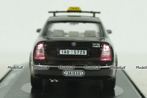 Skoda Superb, Taxi, black, 143ABXbl, Abrex 1:43
