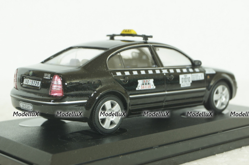 Skoda Superb, Taxi, black, 143ABXbl, Abrex 1:43