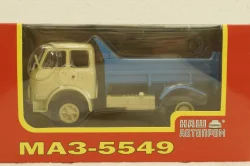 Маз-5549 самосвал, бежевый/синий, Н759, Наш Автопром 1:43
