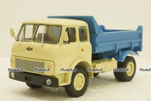 Маз-5549 самосвал, бежевый/синий, Н759, Наш Автопром 1:43